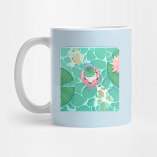 Space Frog Chillin Mug